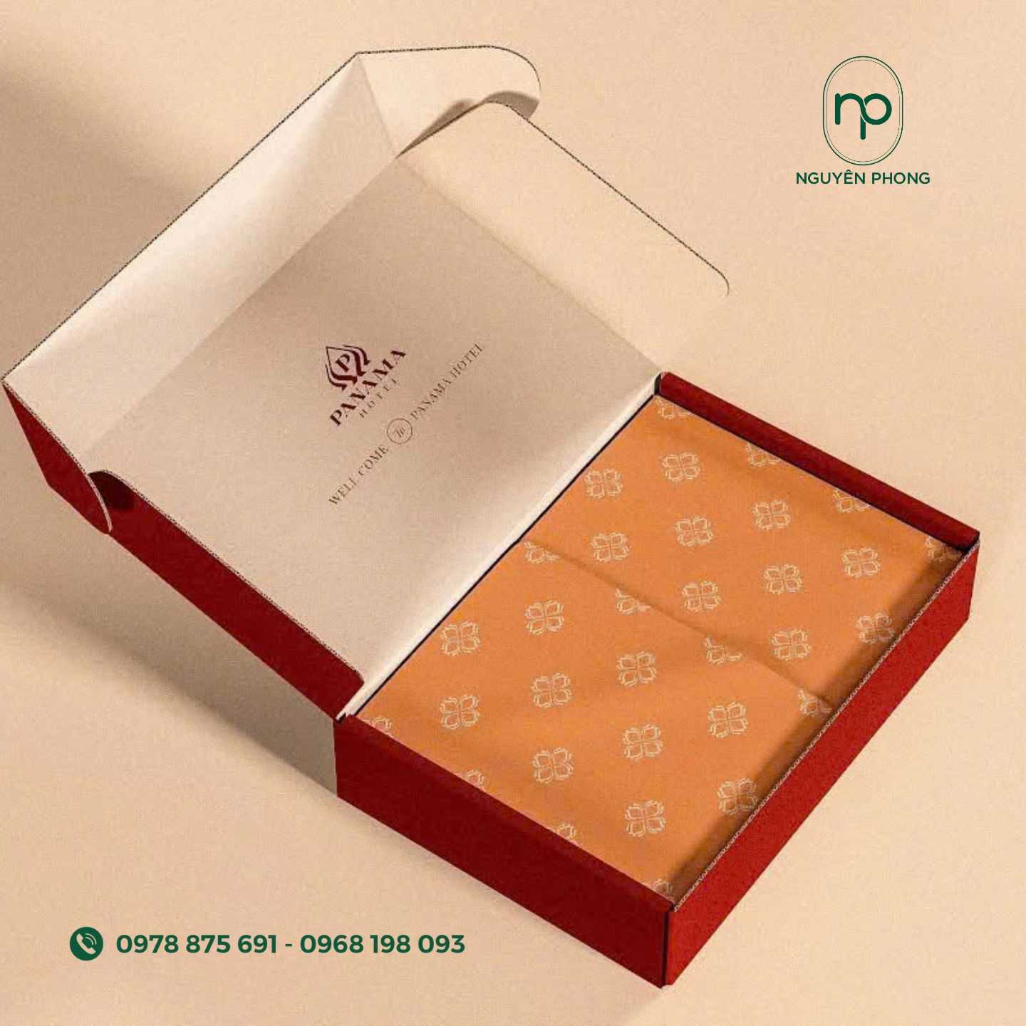 Mẫu hộp carton nắp gài 